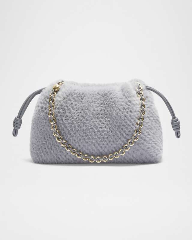 Flamenco Shoulder Bag in Fluffy Knit